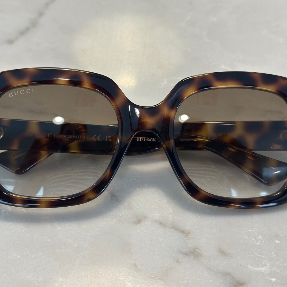 Gucci 54mm Gradient Rectangular Sunglasses - image 4